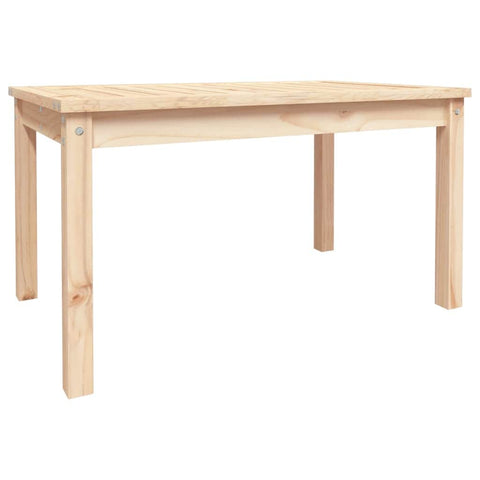 Pine Majesty Unveiled: Solid Wood Garden Table Embracing Natural Beauty