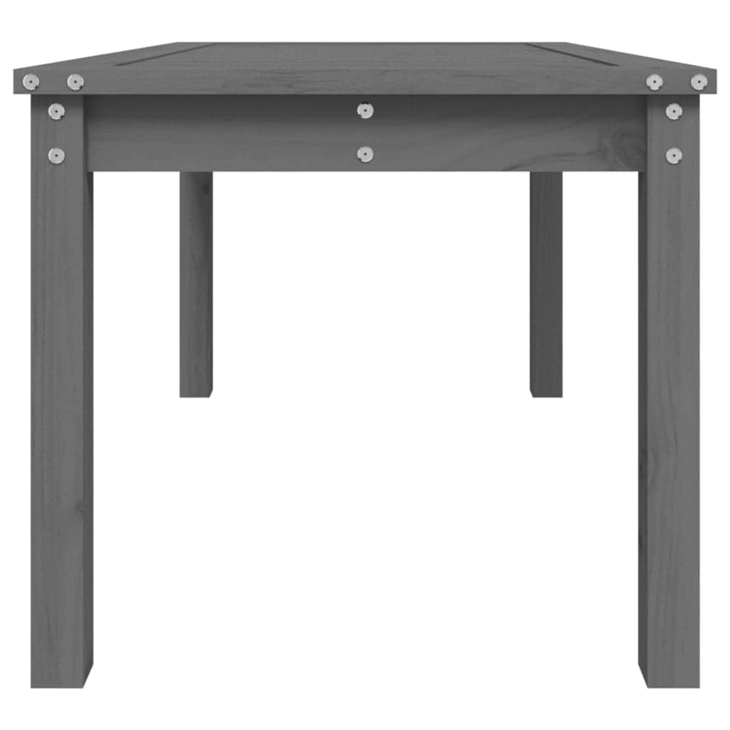 Pine Majesty Unveiled: Solid Wood Garden Table Embracing Natural Beauty