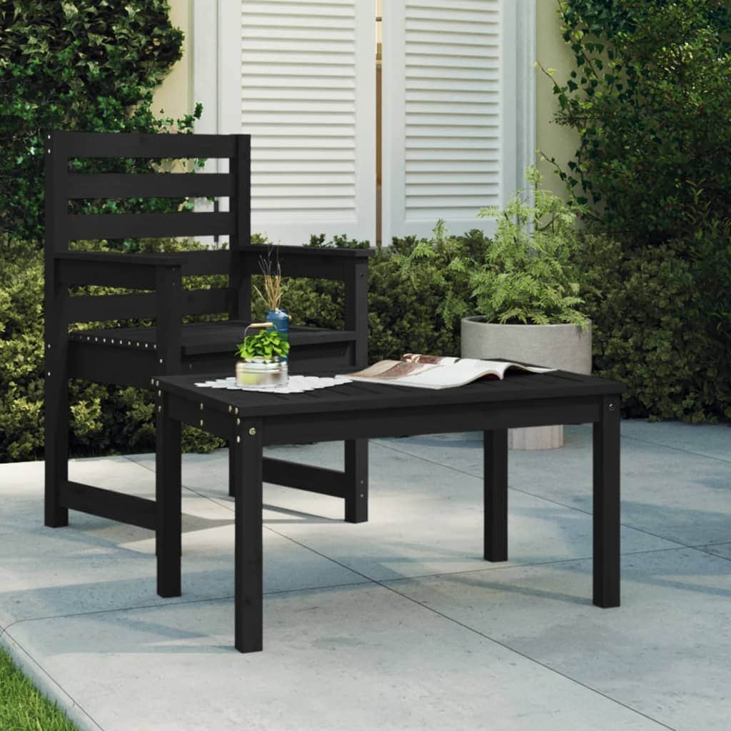 Pine Majesty Unveiled: Solid Wood Garden Table Embracing Natural Beauty