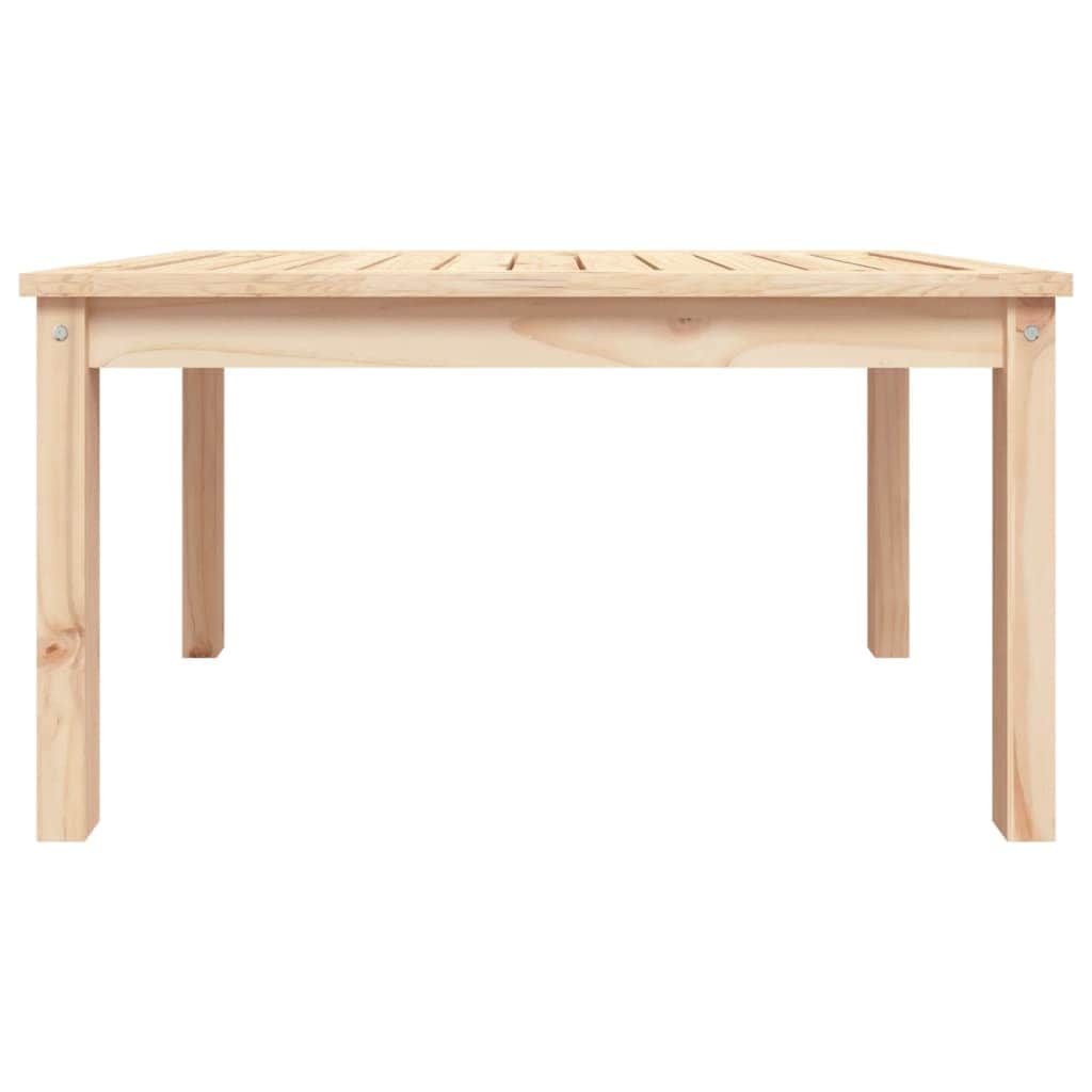 Pine Majesty Unveiled: Solid Wood Garden Table Embracing Natural Beauty