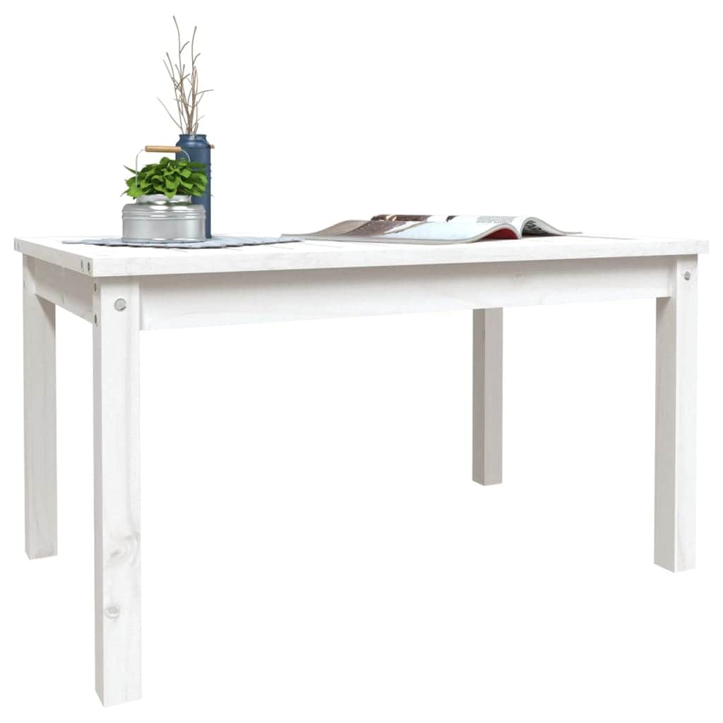 Pine Majesty Unveiled: Solid Wood Garden Table Embracing Natural Beauty
