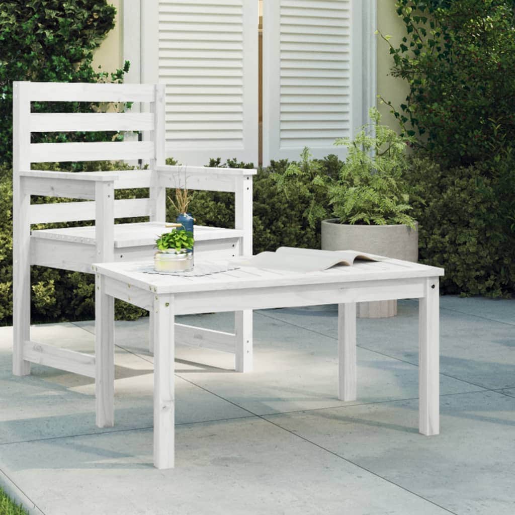 Pine Majesty Unveiled: Solid Wood Garden Table Embracing Natural Beauty