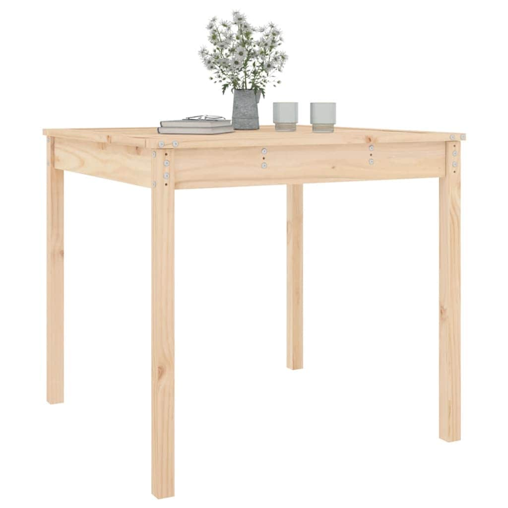 Pine Perfection: Solid Wood Garden Table Crafted for Outdoor Elegance