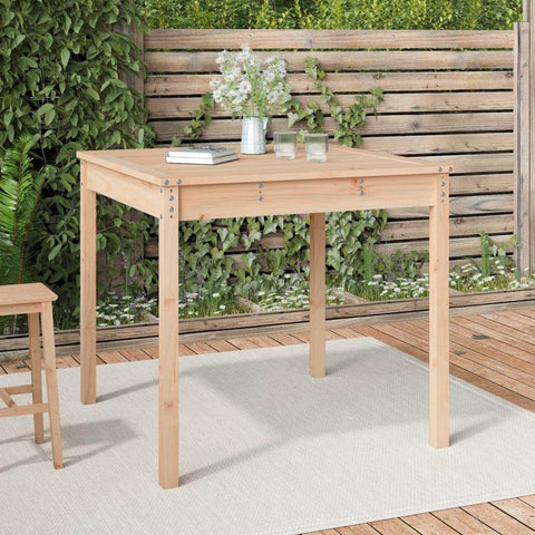 Pine Perfection: Solid Wood Garden Table Crafted for Outdoor Elegance