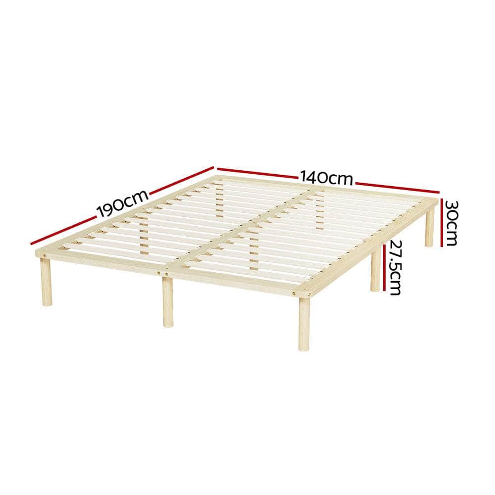 Pine Platform Series Double/Queen/King/Single Size Wooden Bed Frame