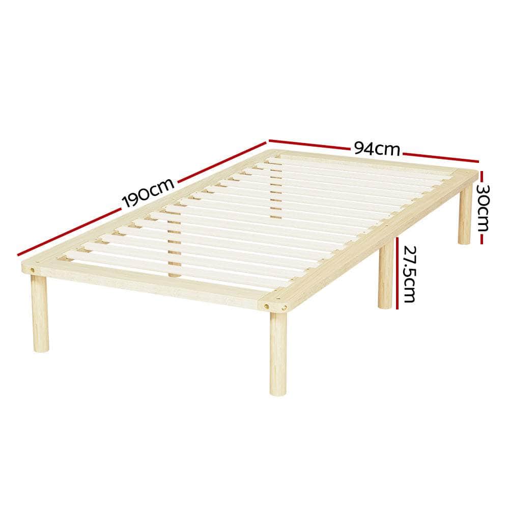 Pine Platform Series Double/Queen/King/Single Size Wooden Bed Frame