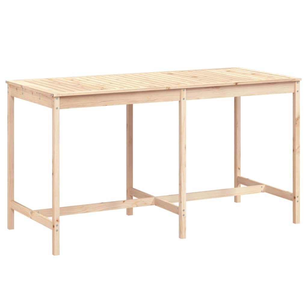 Pine's Whispers: Solid Wood Garden Table Echoing Nature's Beauty