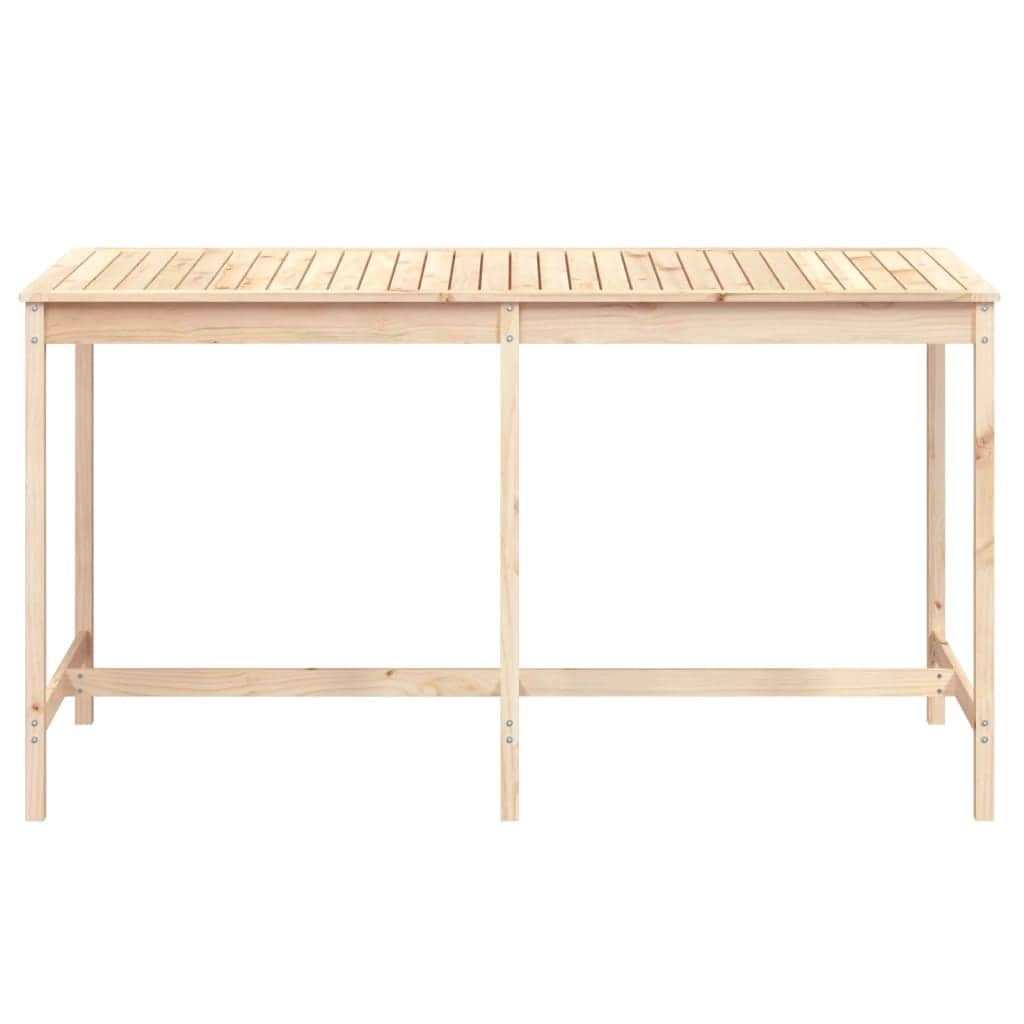 Pine's Whispers: Solid Wood Garden Table Echoing Nature's Beauty