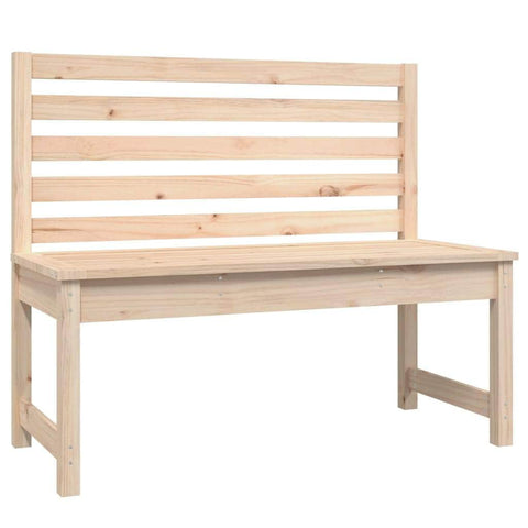 Pine Serene: Classic Solid Wood Garden Bench