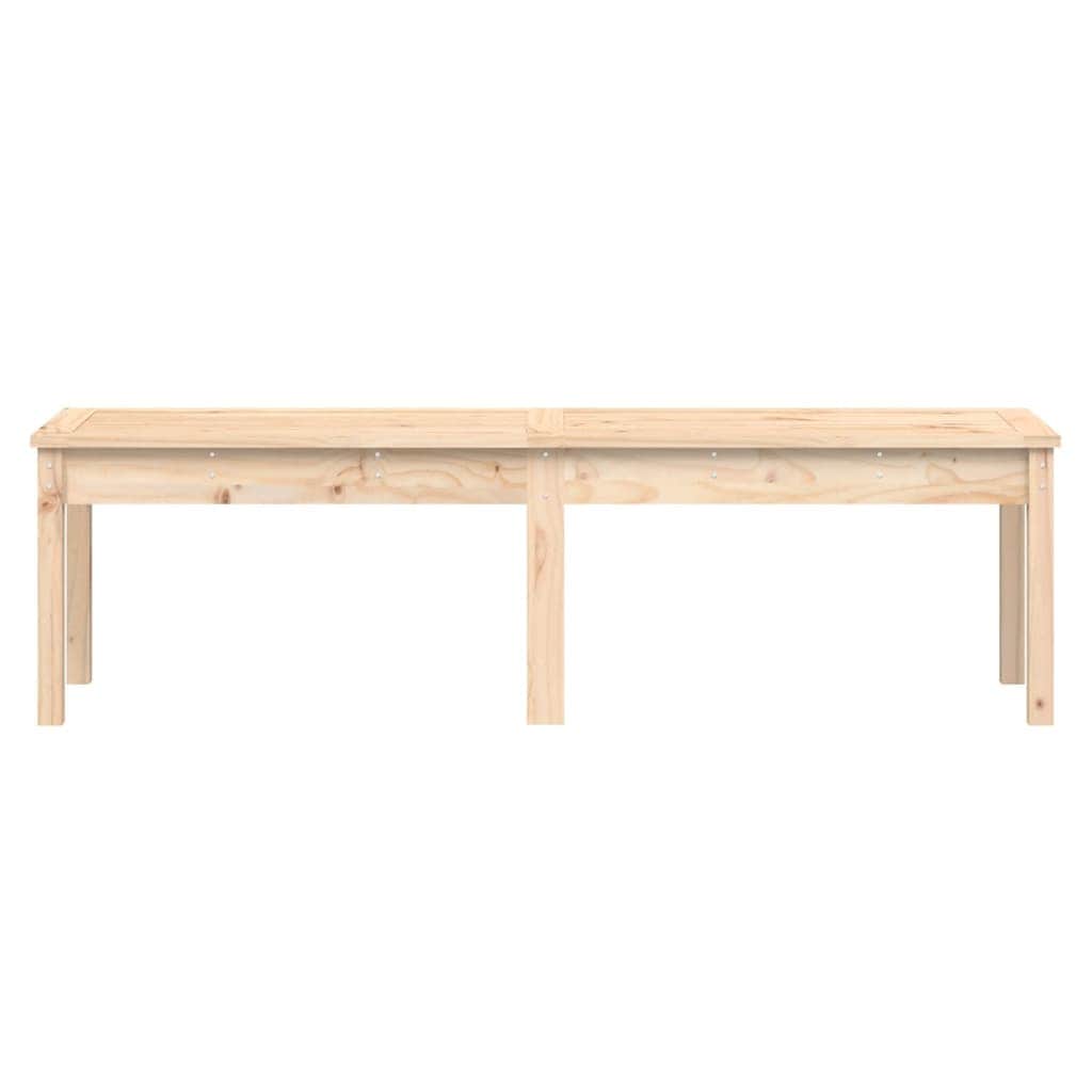 Pine Serenity: 2-Seater Solid Wood Garden Bench