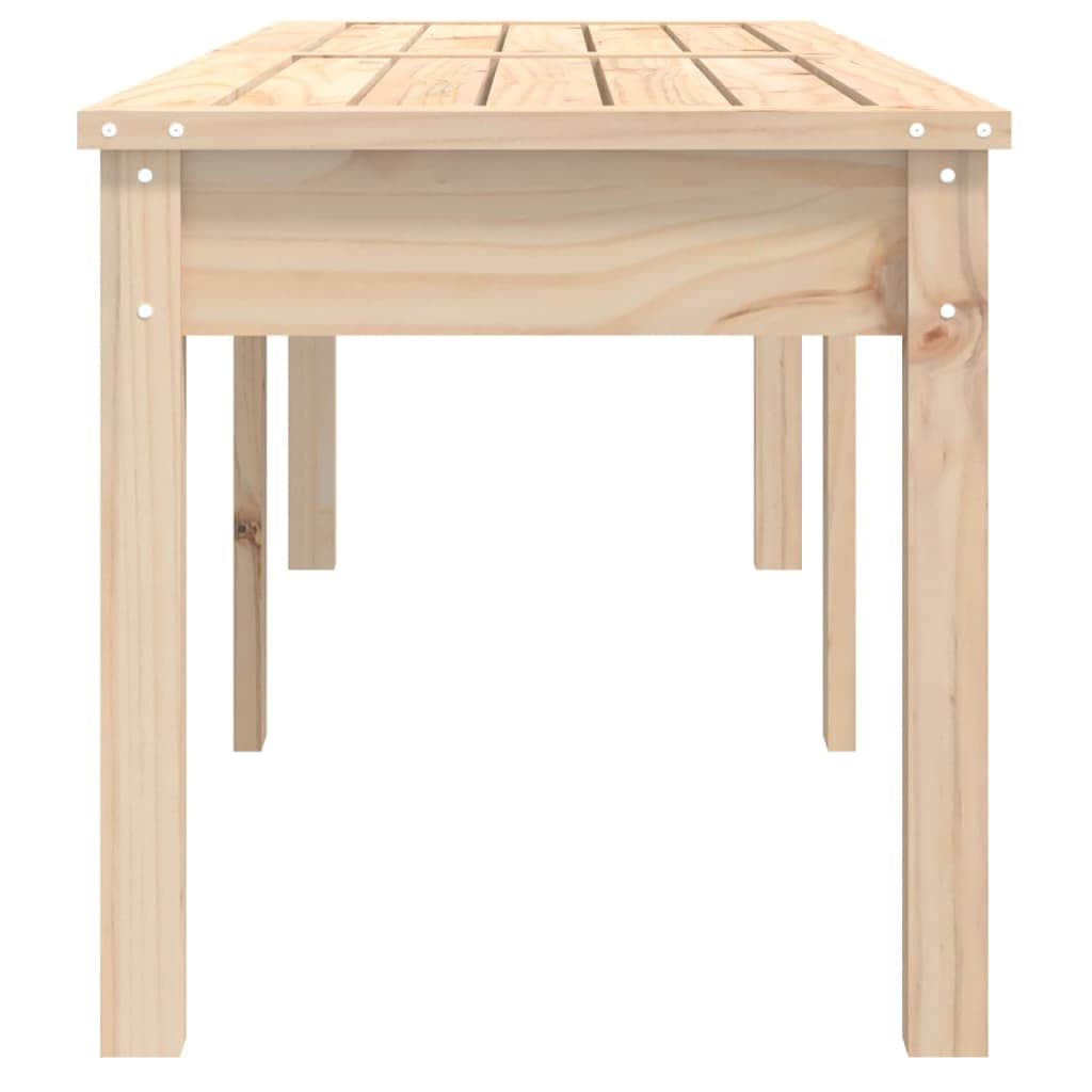 Pine Serenity: 2-Seater Solid Wood Garden Bench