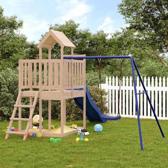 Pine Wood Playland: Slide, Swing, and Soar