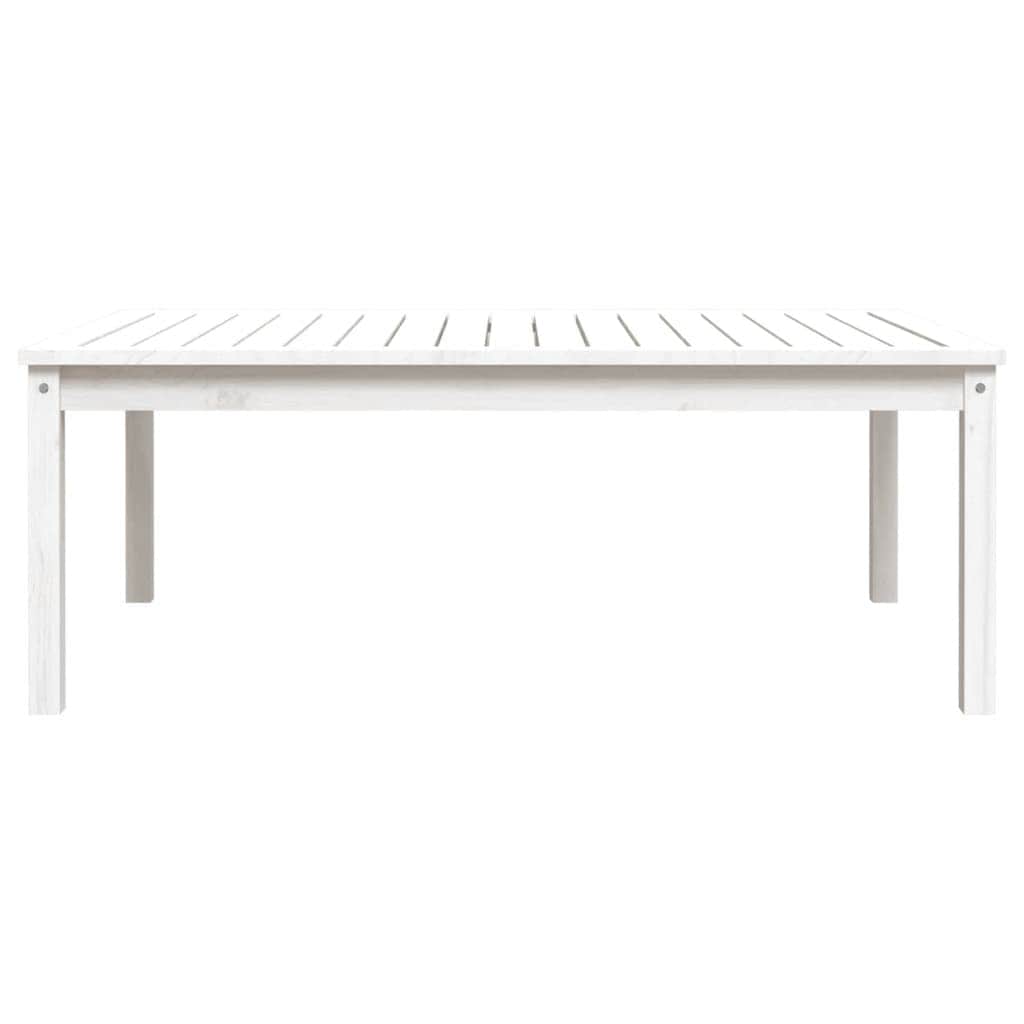 PineCraft Harmony: Solid Wood Garden Table Weaving Nature's Tale