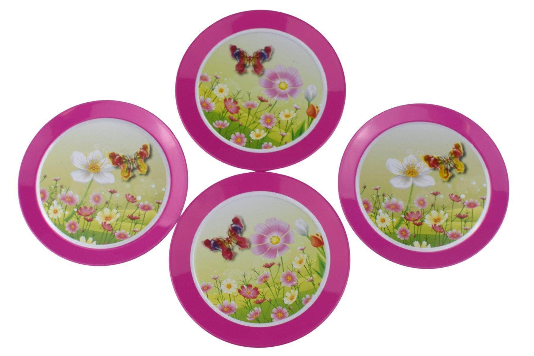 Pink Butterfly Tin Tea Set 15Pcs