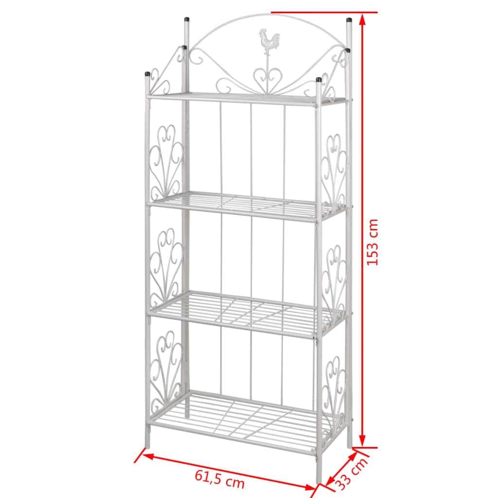 Plant Rack Square White - Simple deals