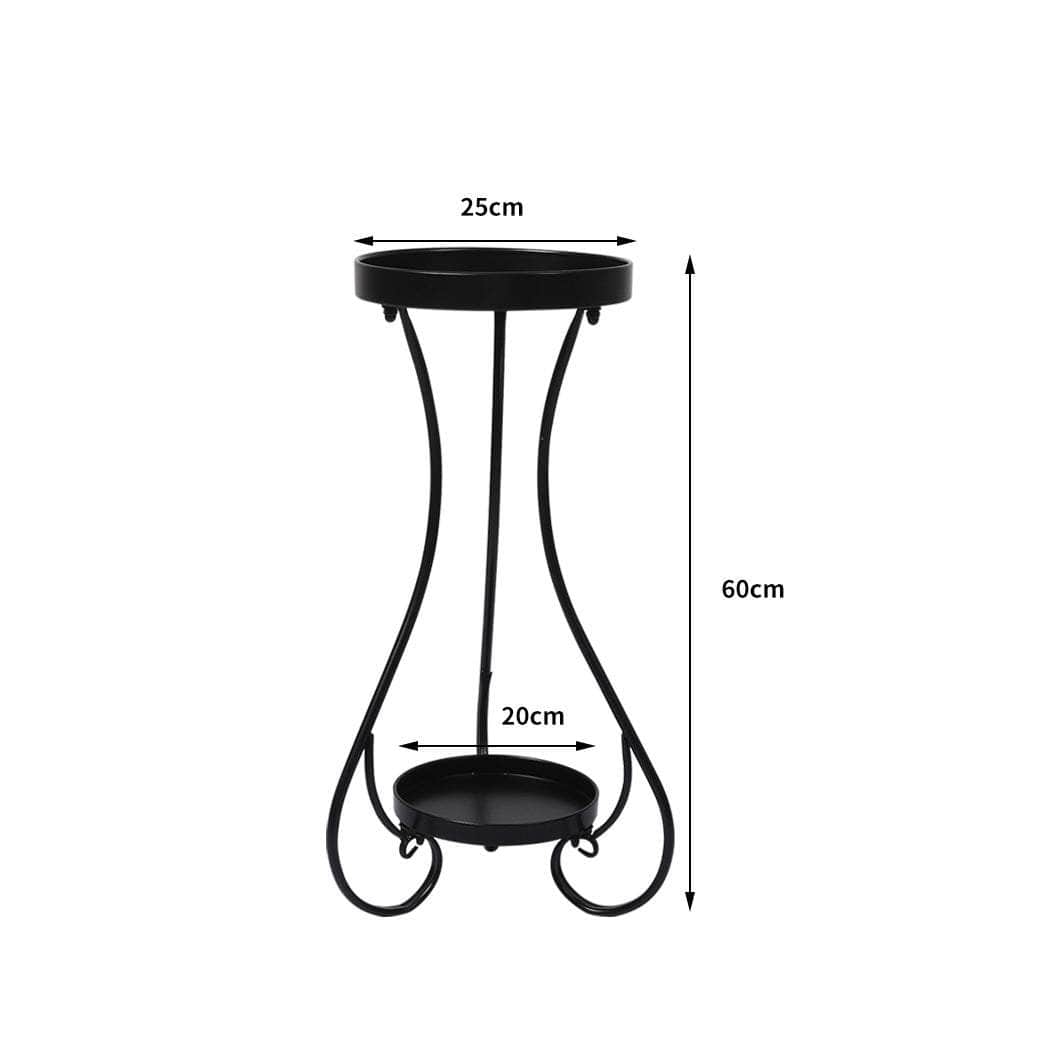Plant Stand 2 Tiers Outdoor Indoor - Medium