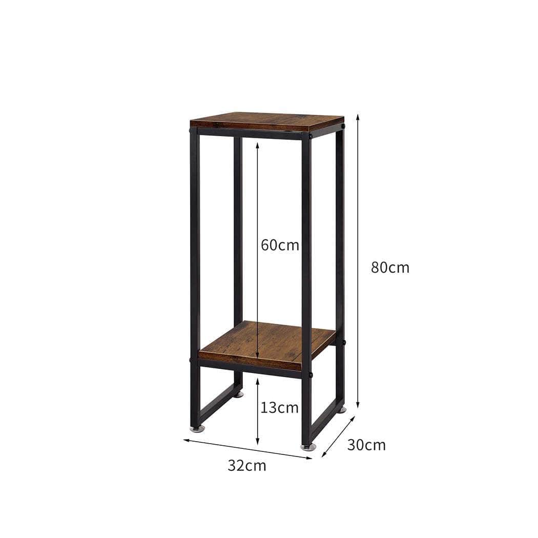 Plant Stand Garden Home Decor Oak Medium