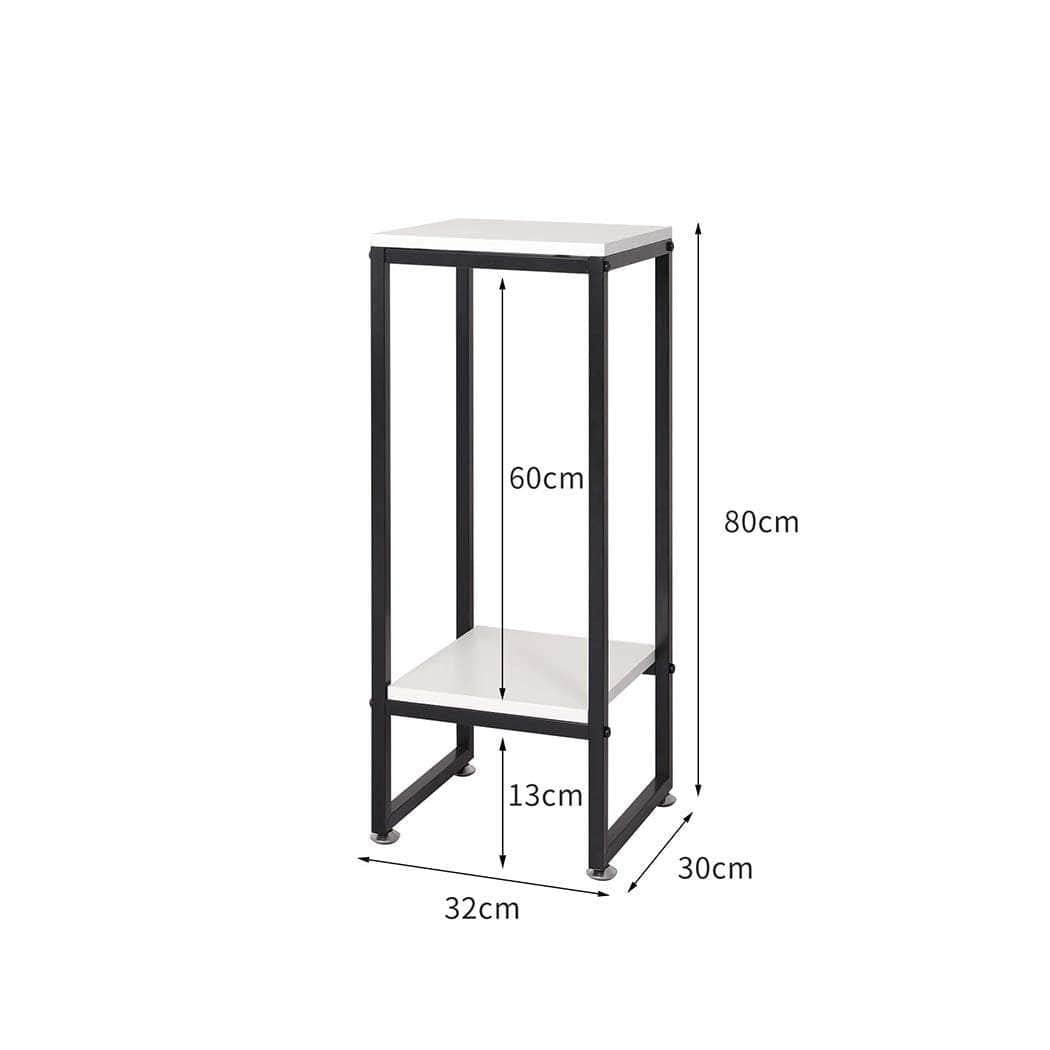 Plant Stand Garden Home Outdoor White Medium