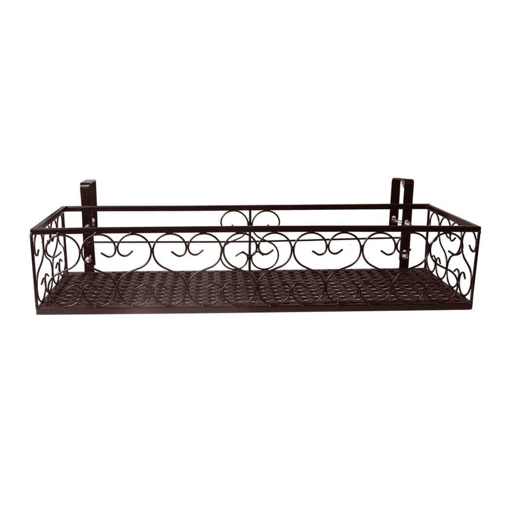 Plant Stand Outdoor Indoor Home Bronze Rectangle