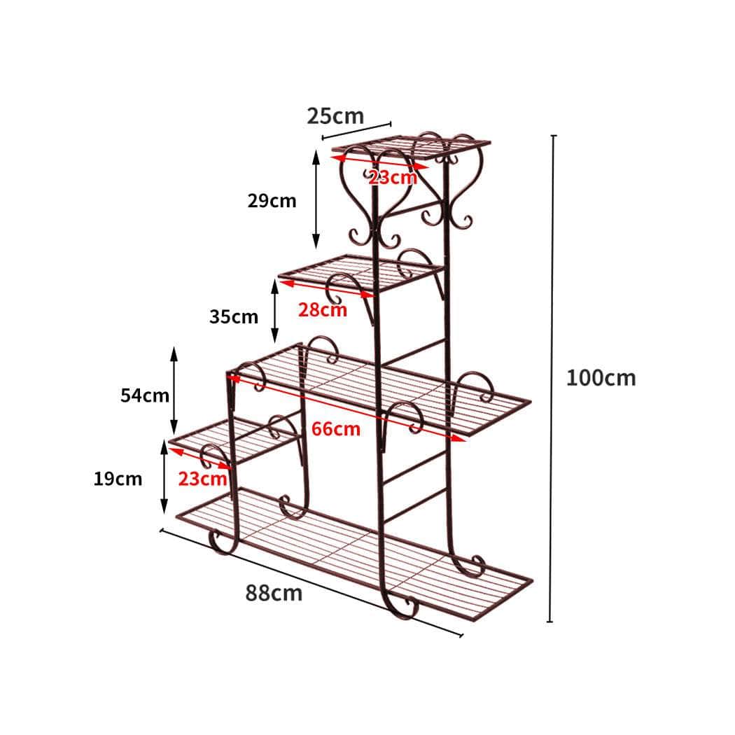 Plant Stand Outdoor Indoor Metal - Bronze