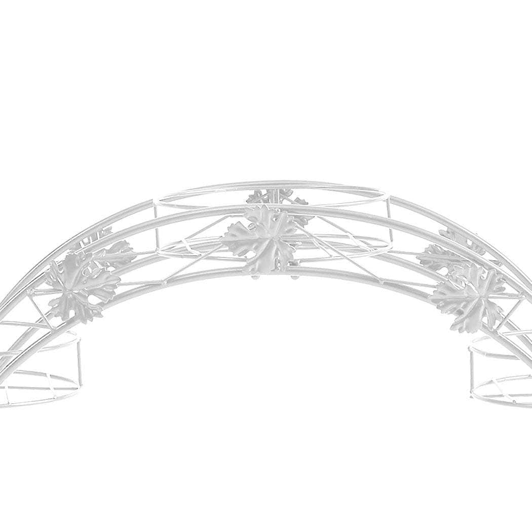 Plant Stand Outdoor Indoor Metal White