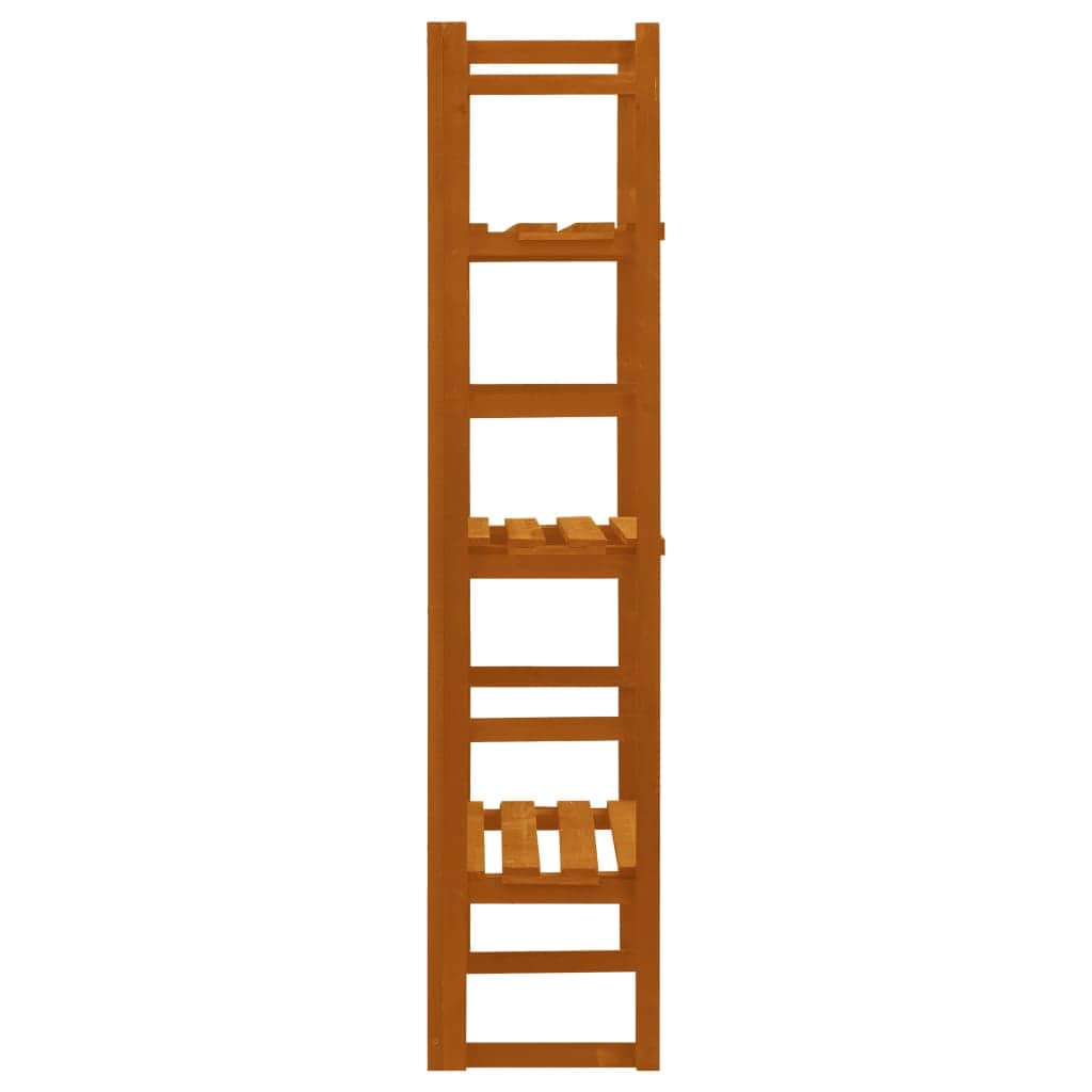 Plant Stand with Trellis Orange Solid Firwood