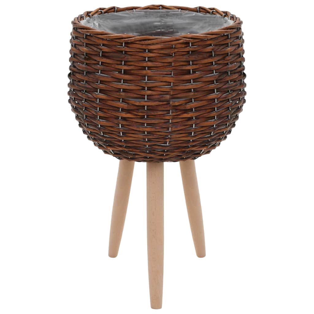 Planter 3 pcs Wicker with PE Lining