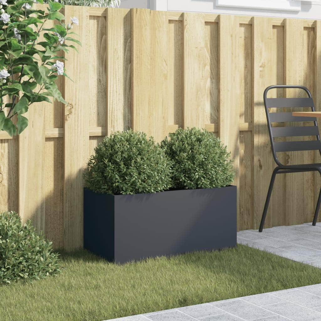 Pots & Planters - Planter Anthracite Cold-rolled Steel