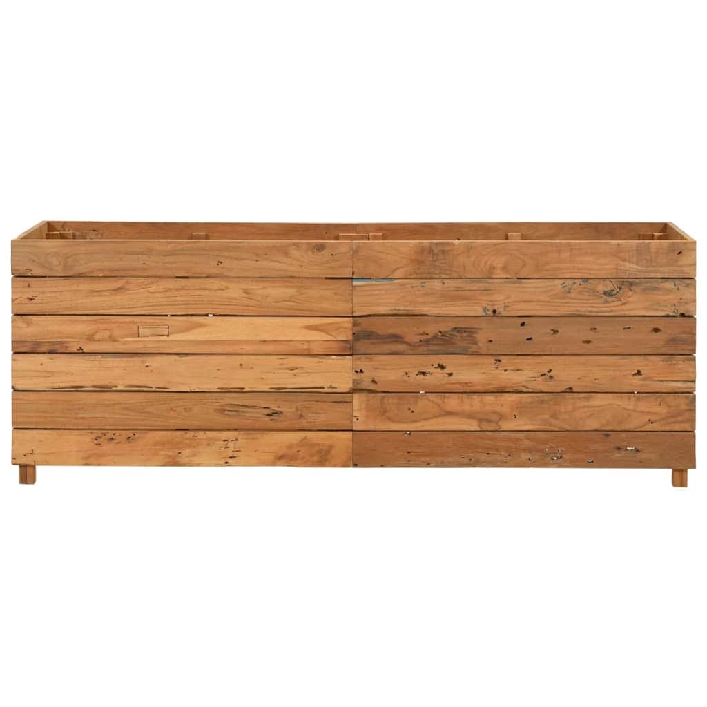 Planter Recycled Teak and  Steel