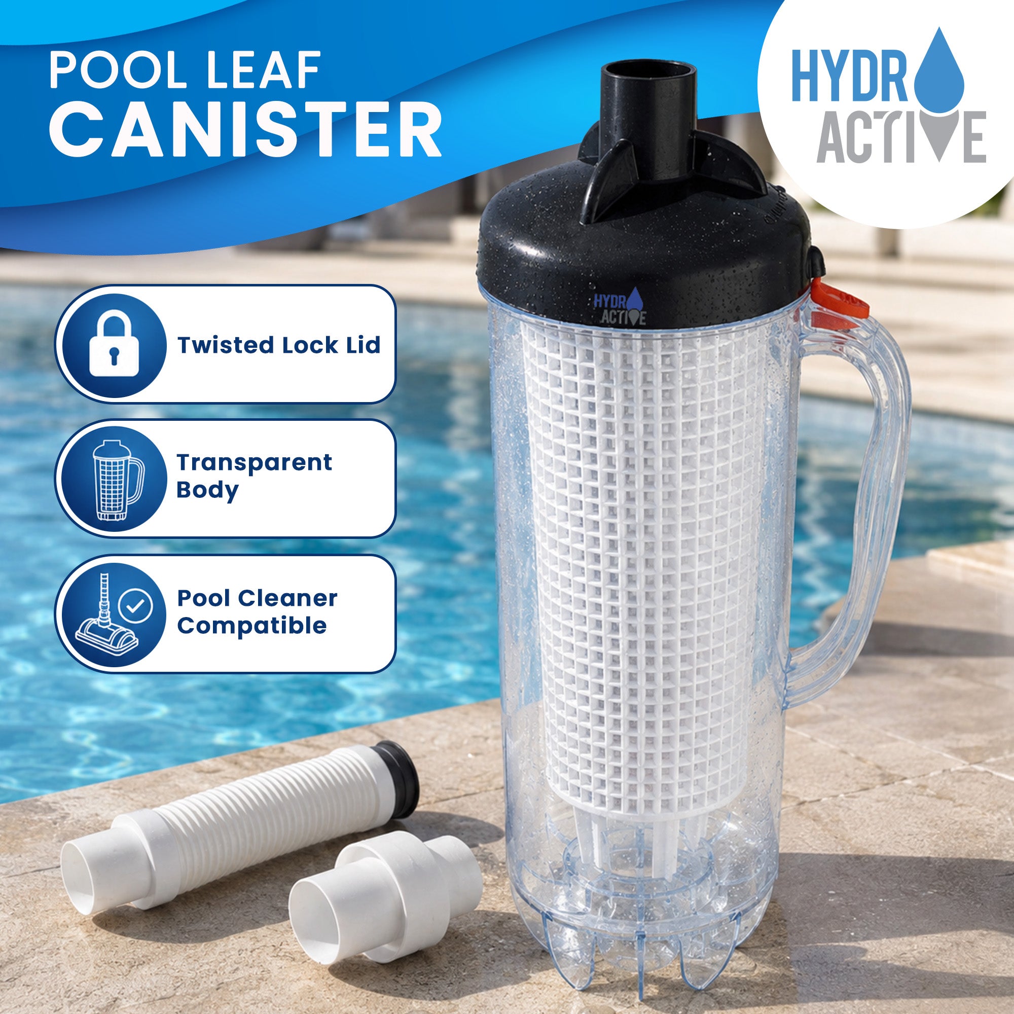 Pool Leaf Canister Inline Debris Catcher | Simpledeals
