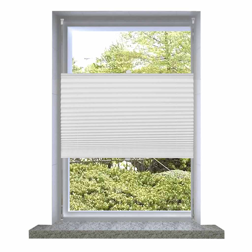 Plisse Blind  White Pleated Blind XL