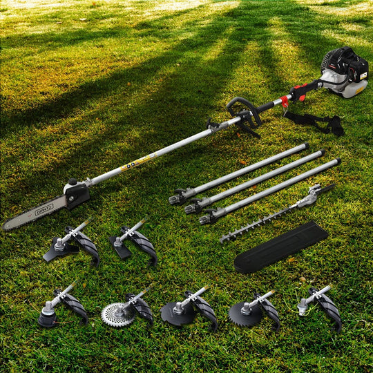 Pole Chainsaw Hedge Trimmer Brush Cutter Whipper Snipper 9 IN 1 MultiTool with Chainsaws - photo 8