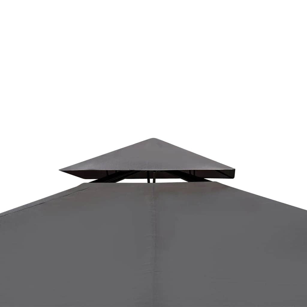 Poly Rattan Gazebo with Dark Grey Roof