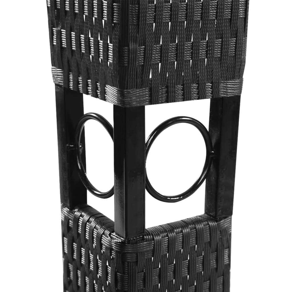 Poly Rattan Gazebo with Dark Grey Roof