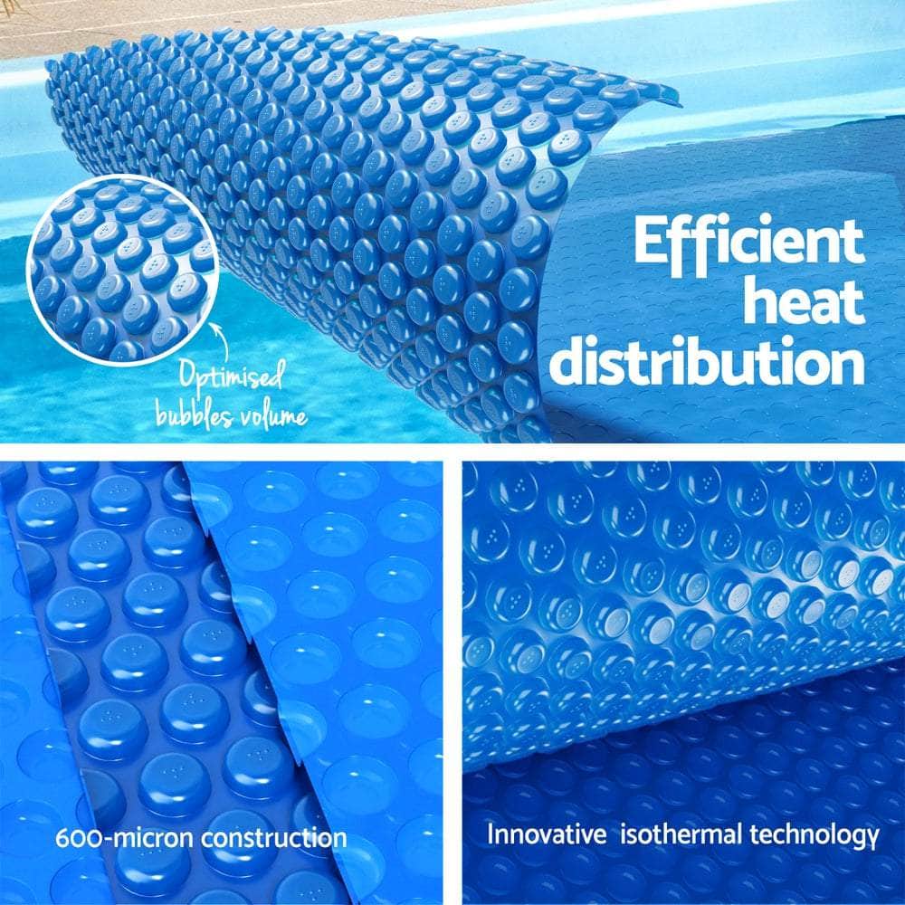 Pool Cover 600 Micron 7x4m Swimming Pool Solar Blanket Blue