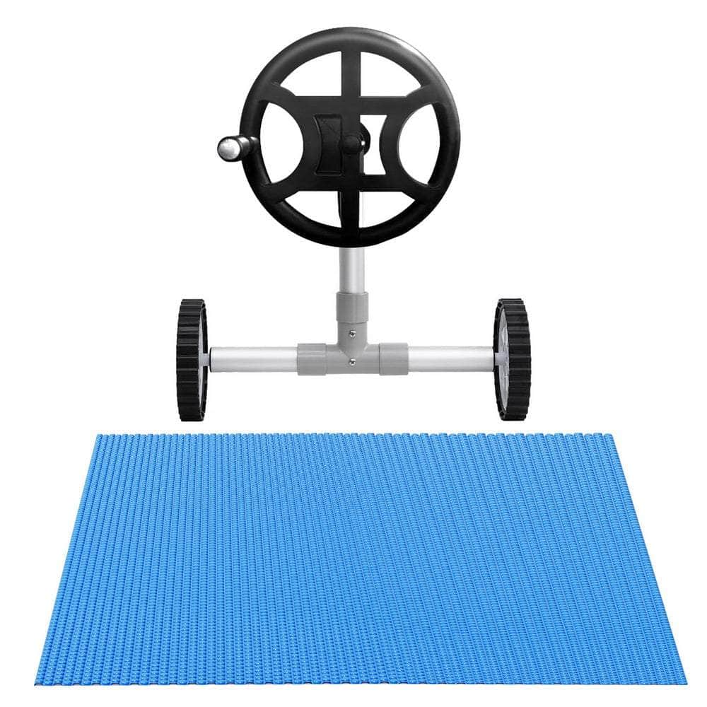 Pool Cover 600 Micron 7x4m w/ Roller 4m Swimming Pools Solar Blanket