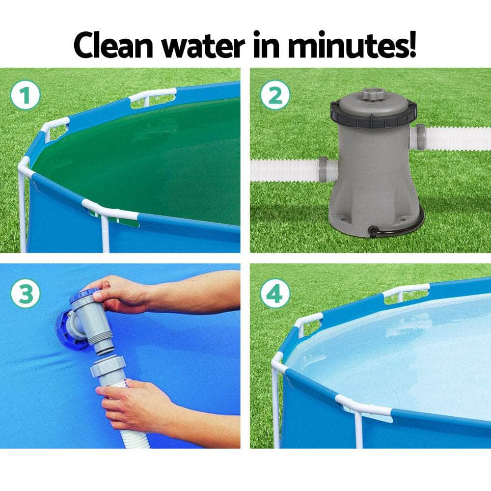 Pool Pump Cartridge Filter 330Gph 1249L/H Flowclear Filters Cleaner