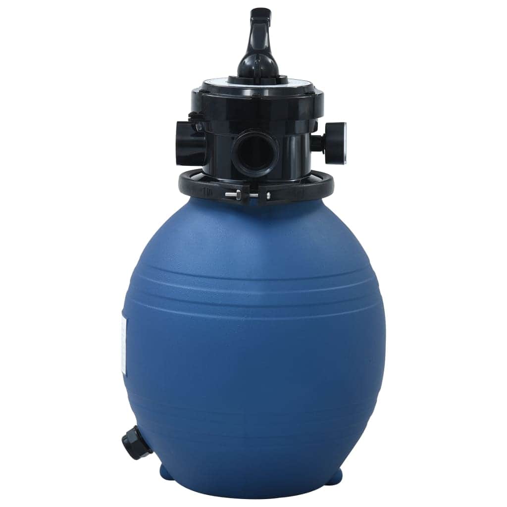 Pool Sand Filter with 4 Position Valve Blue 300 mm
