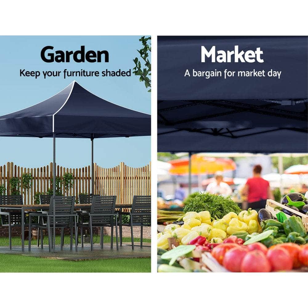 Pop Up 3X3M Folding Tent - Navy