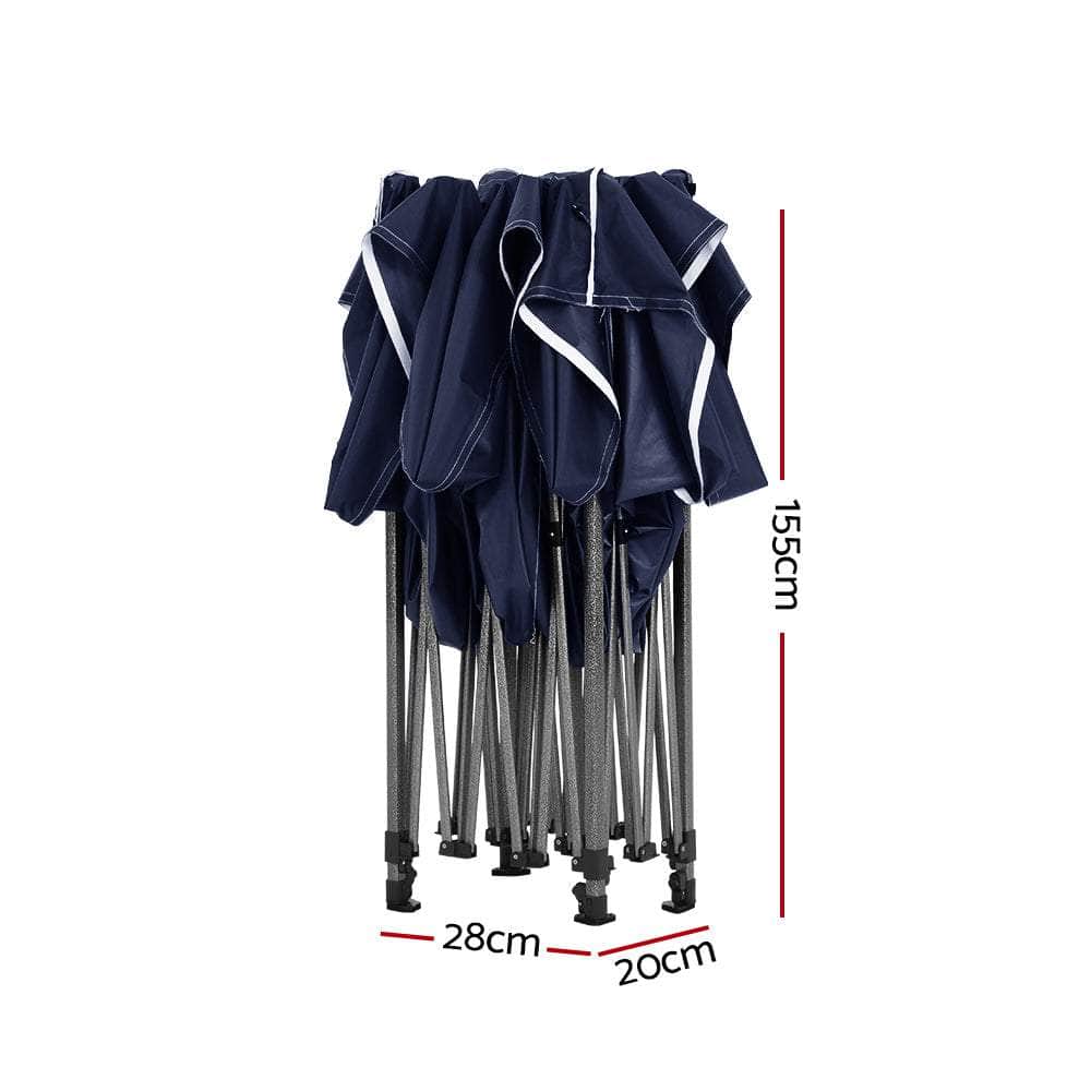 Pop Up 3X4.5M W/Base Podx4 - Navy | Navy colour