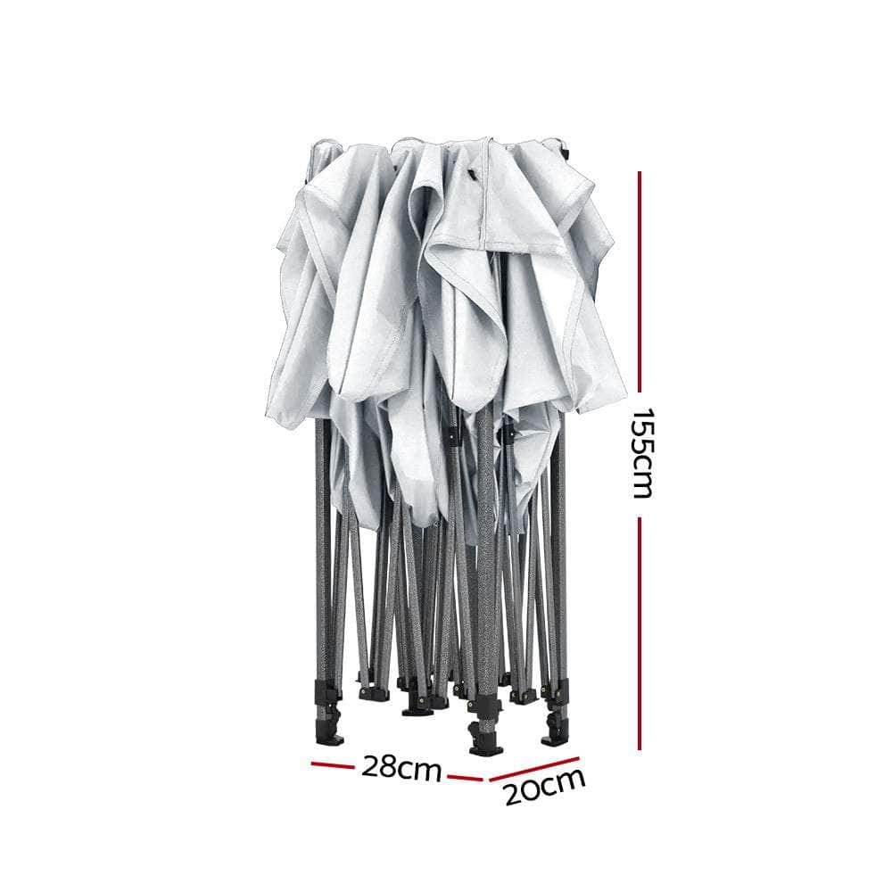 Pop Up 3X4.5M W/Base Podx4 - White