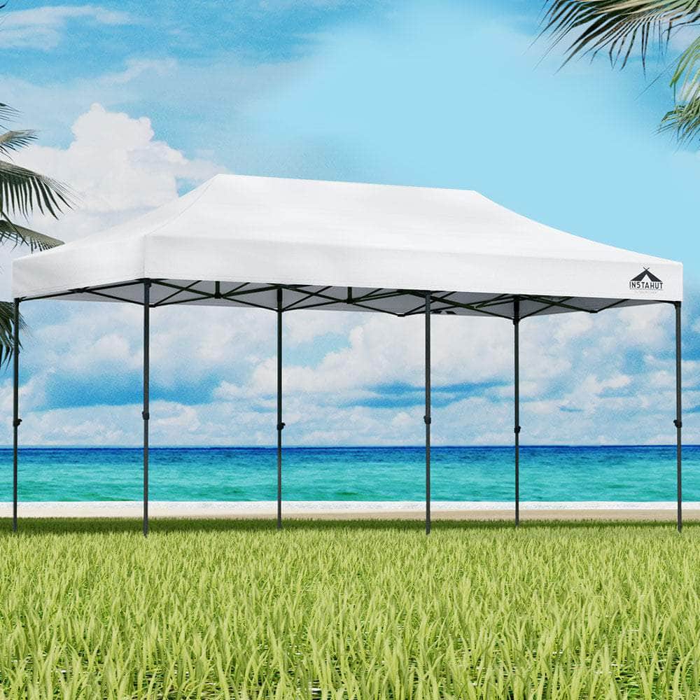 Pop Up 3X6M Folding Tent - White
