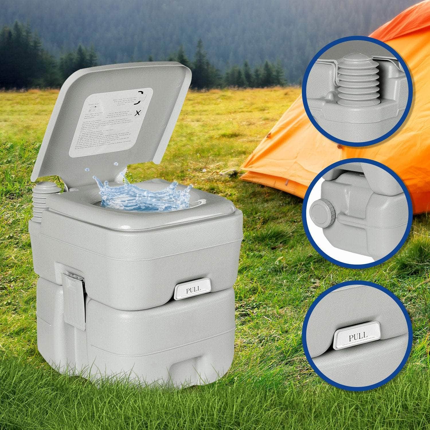 Portable 20L Camping Toilet