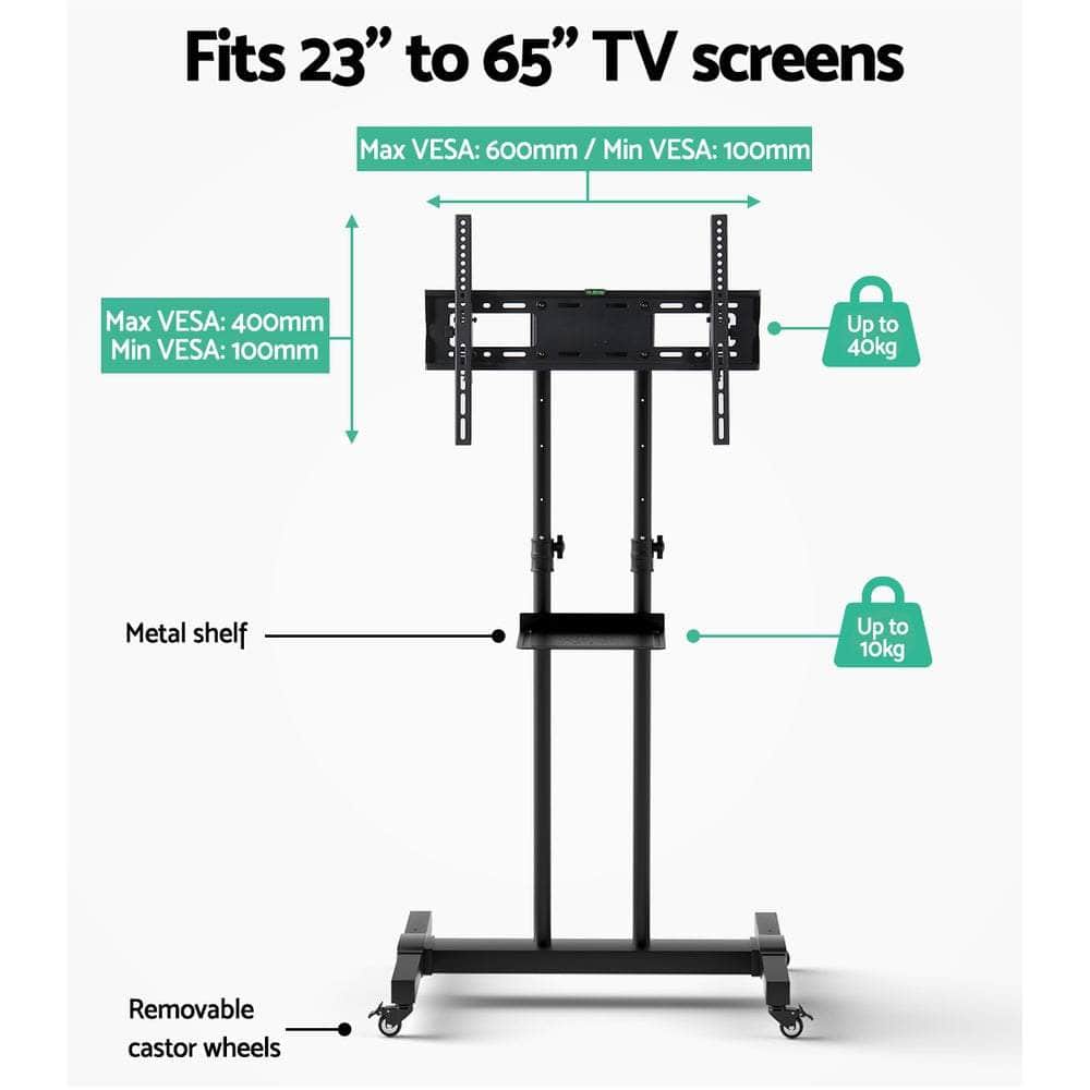 Portable 23"-65" Tv Stand Trolley Mount
