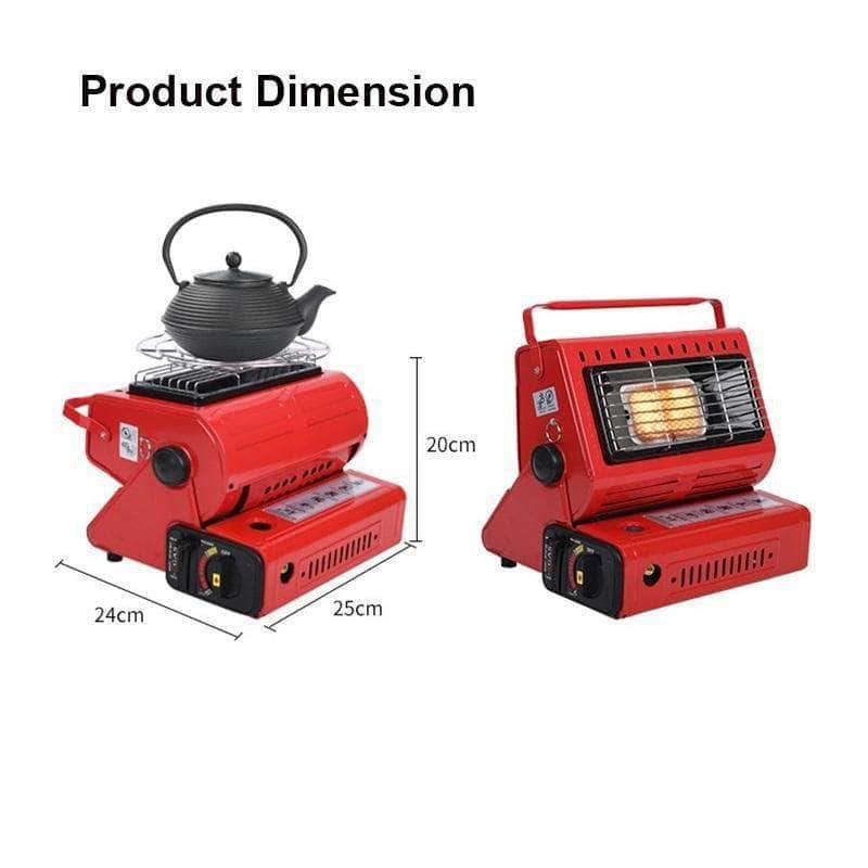 Portable Butane Gas Heater - Black Au