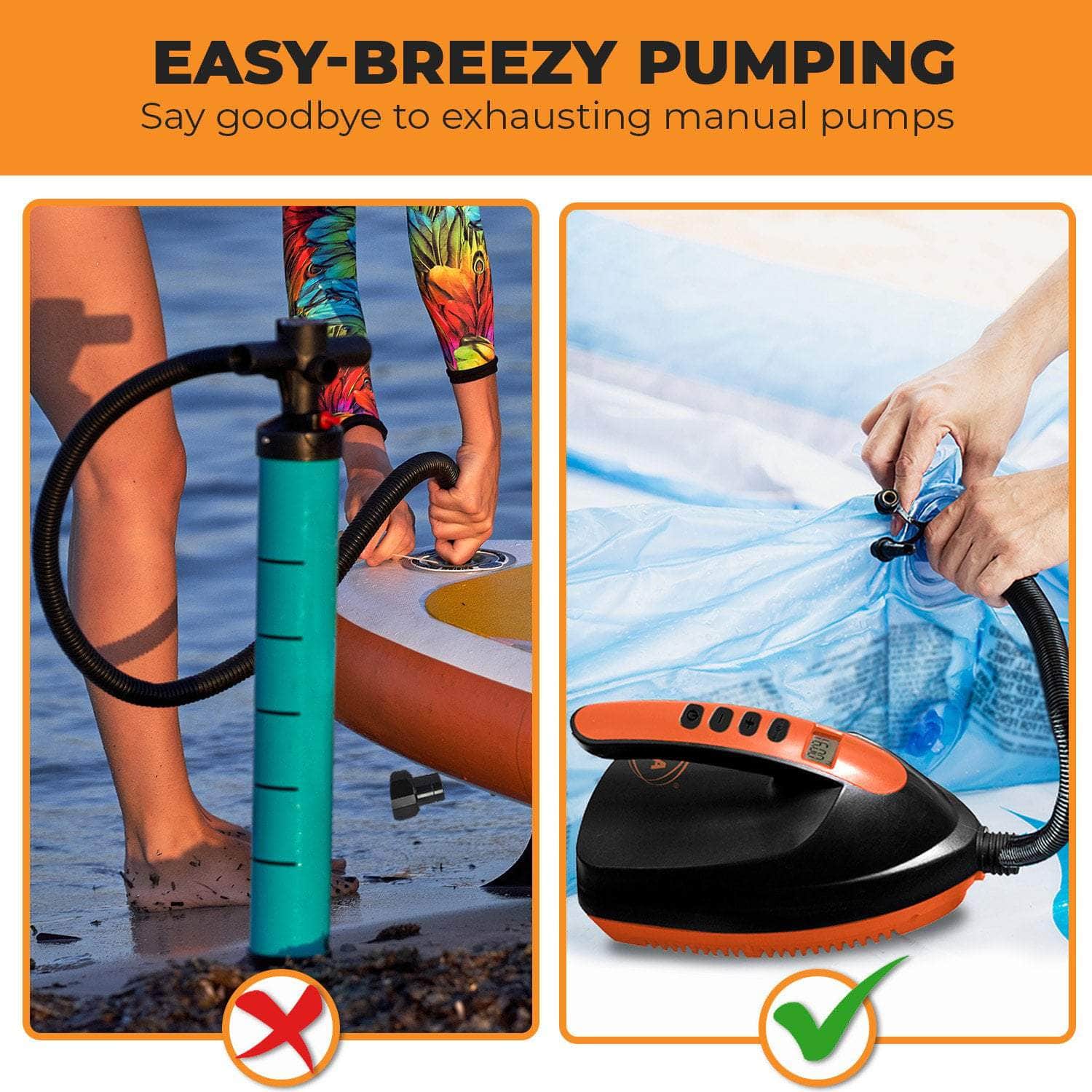 Portable Electric Air Pump 12V for Inflatable Paddle Boards | outdoor living - photo 6