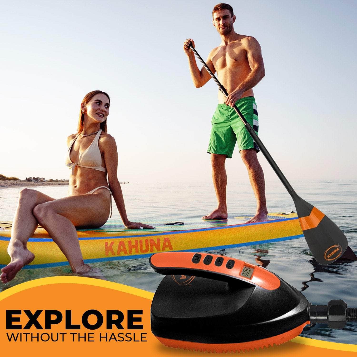 Portable Electric Air Pump 12V for Inflatable Paddle Boards, outdoor living - photo 7