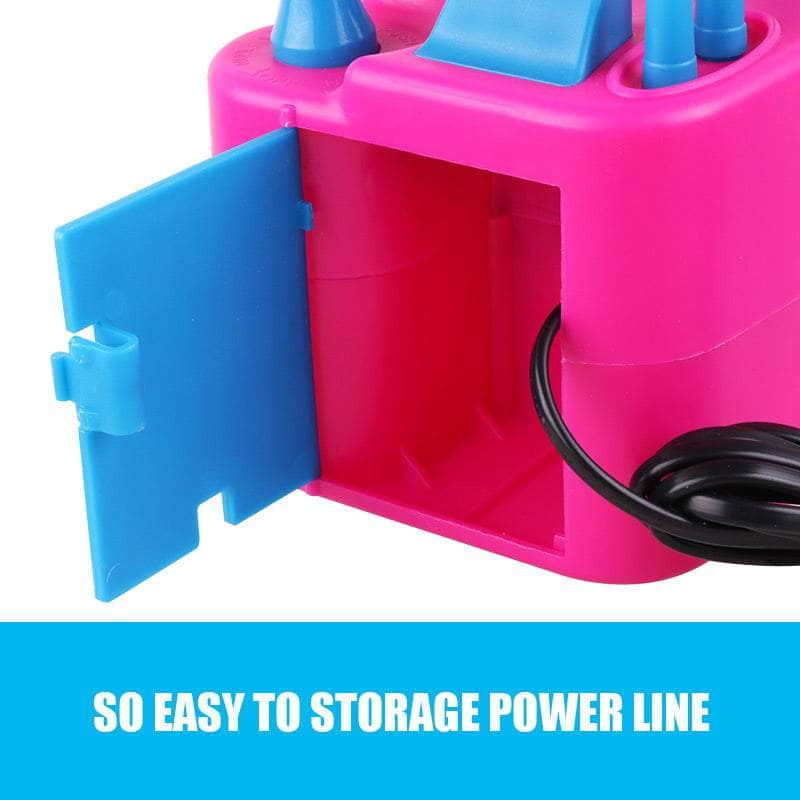 Portable Electric Balloon Air Pump + 80Pcs Balloons Inflator 600W