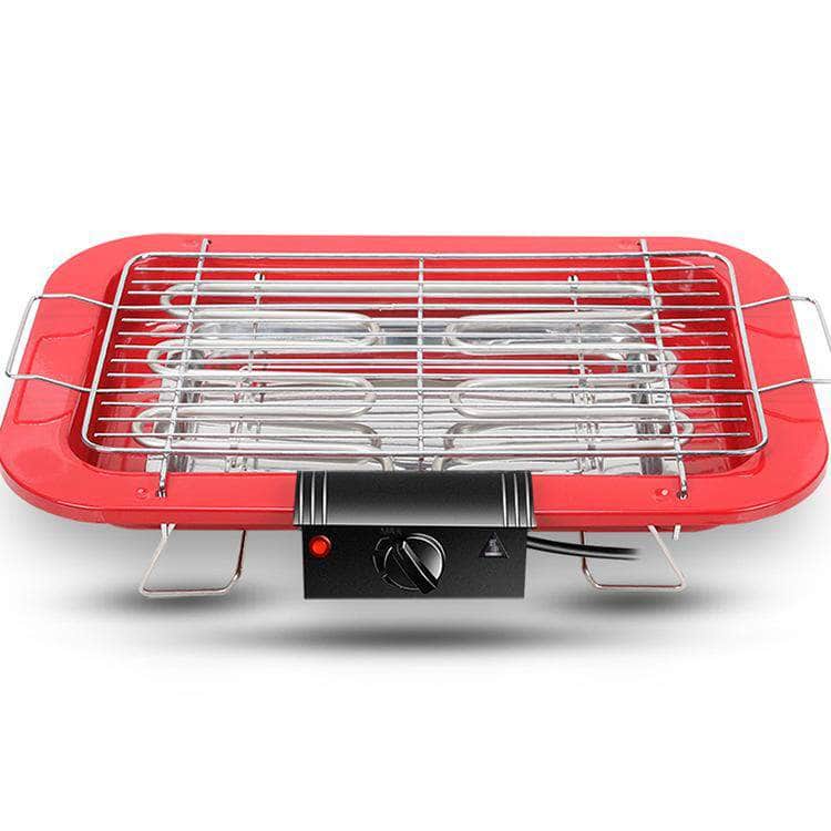 Portable Electric Bbq Grill Teppanyaki Smokeless Barbeque Pan Hot Plate Table Black