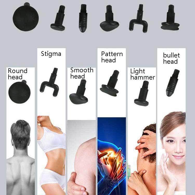 Portable Electric Massager For Muscle Relaxation And Fitness - Silver